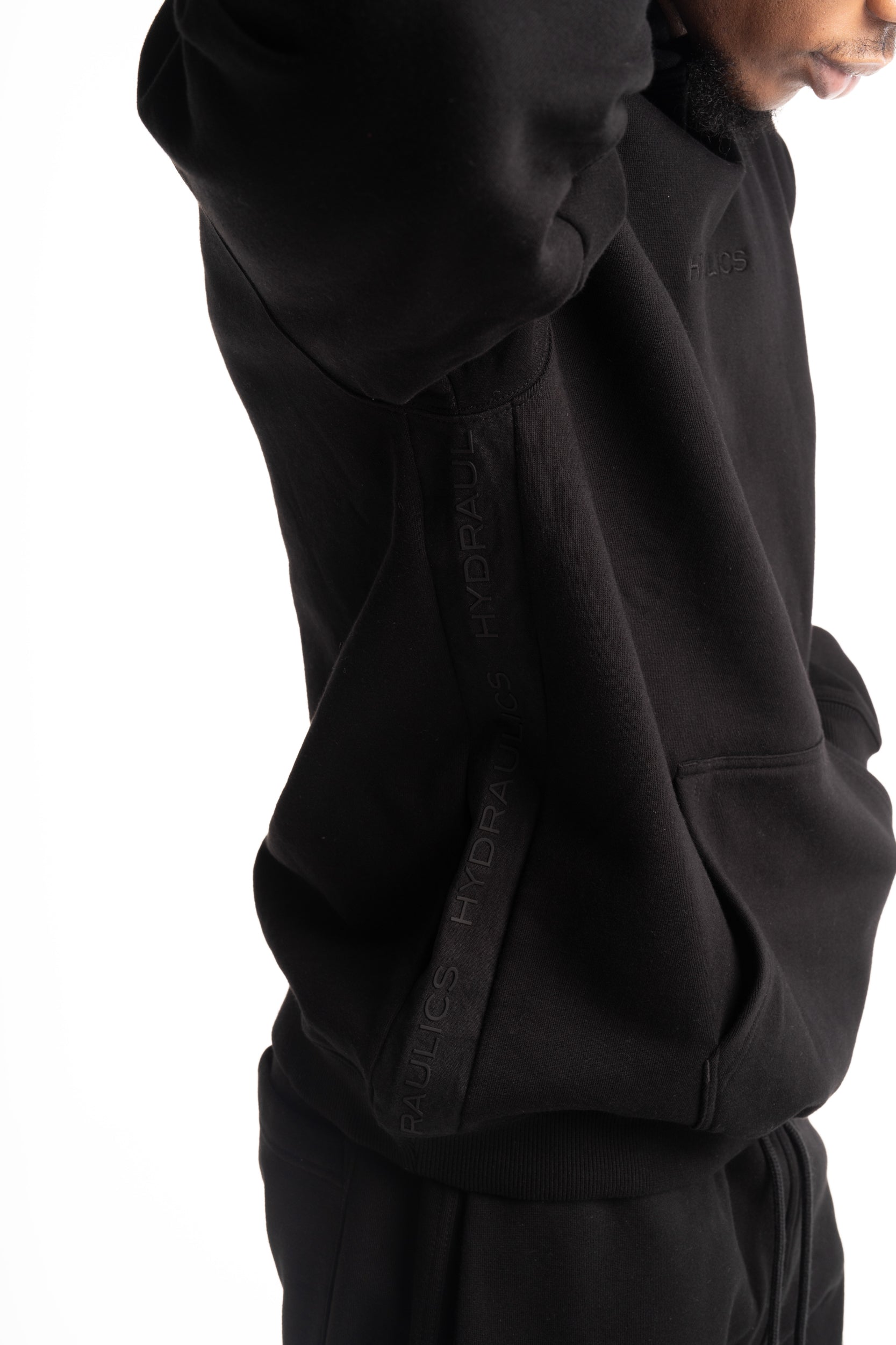 Hydraulics Side Panel Hoodie Black |