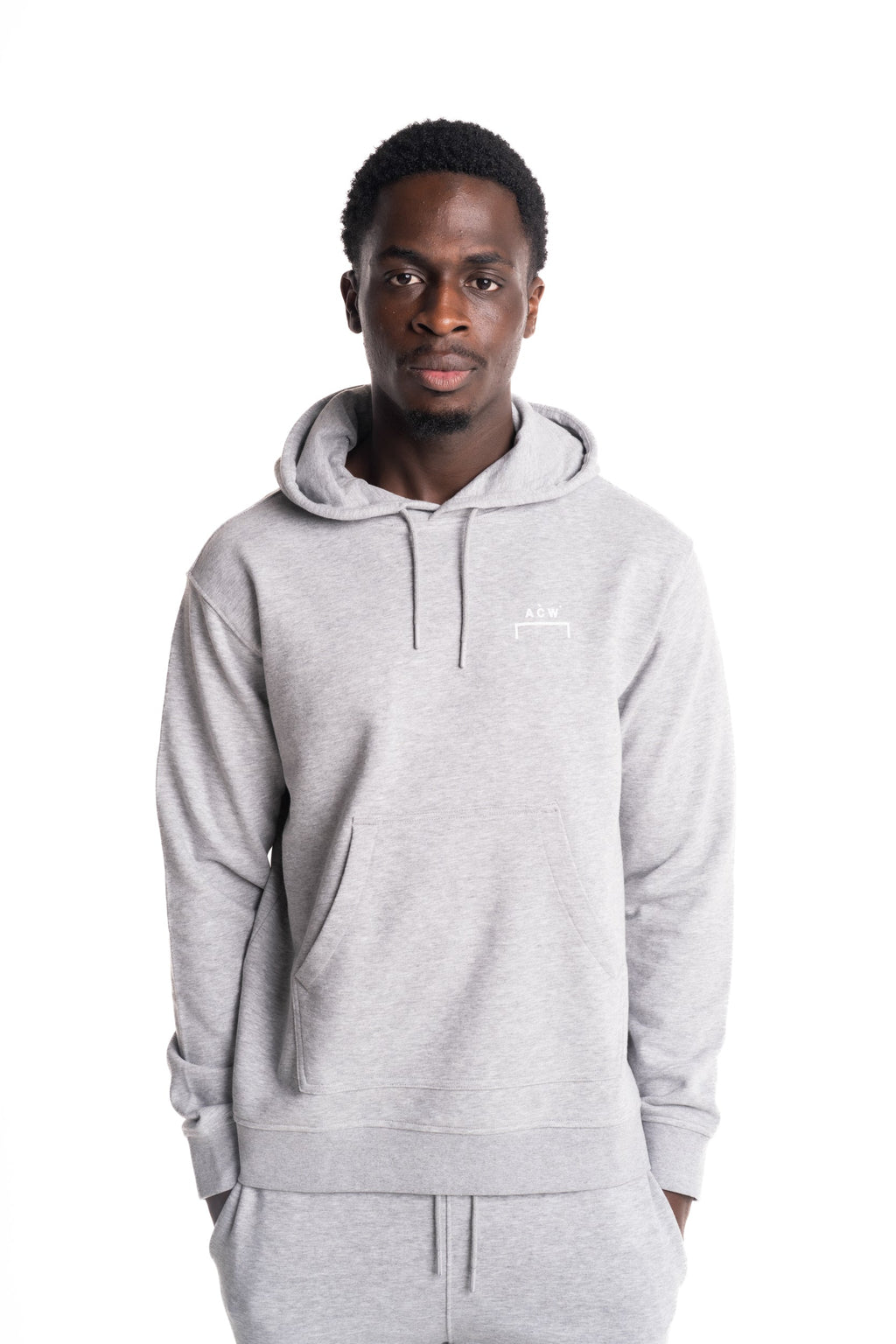 A Cold Wall Men's Balmore Logo Hoodie | ACW102-1019-Grey Marl
