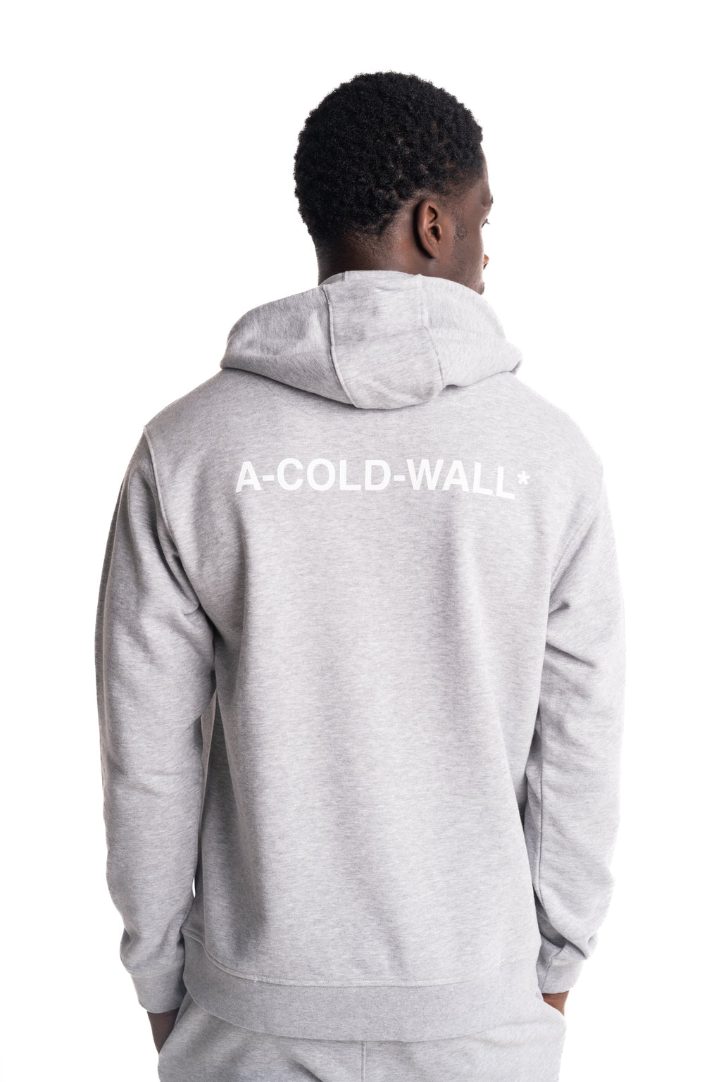 A Cold Wall Men's Balmore Logo Hoodie | ACW102-1019-Grey Marl