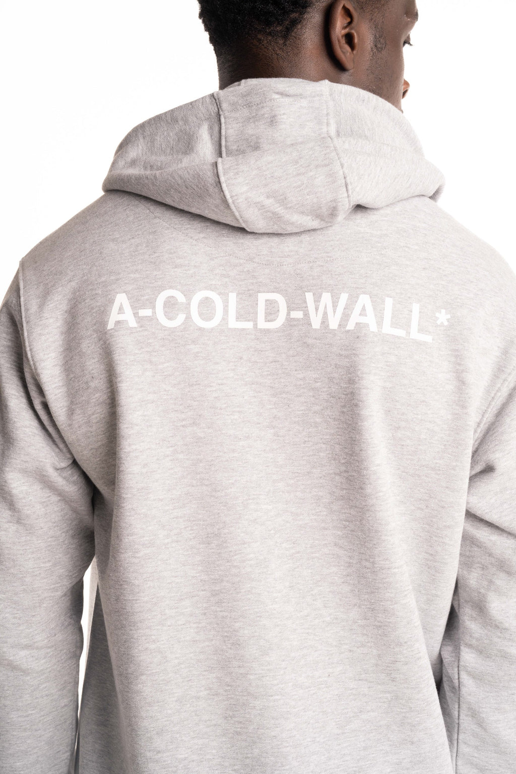 A Cold Wall Men's Balmore Logo Hoodie | ACW102-1019-Grey Marl