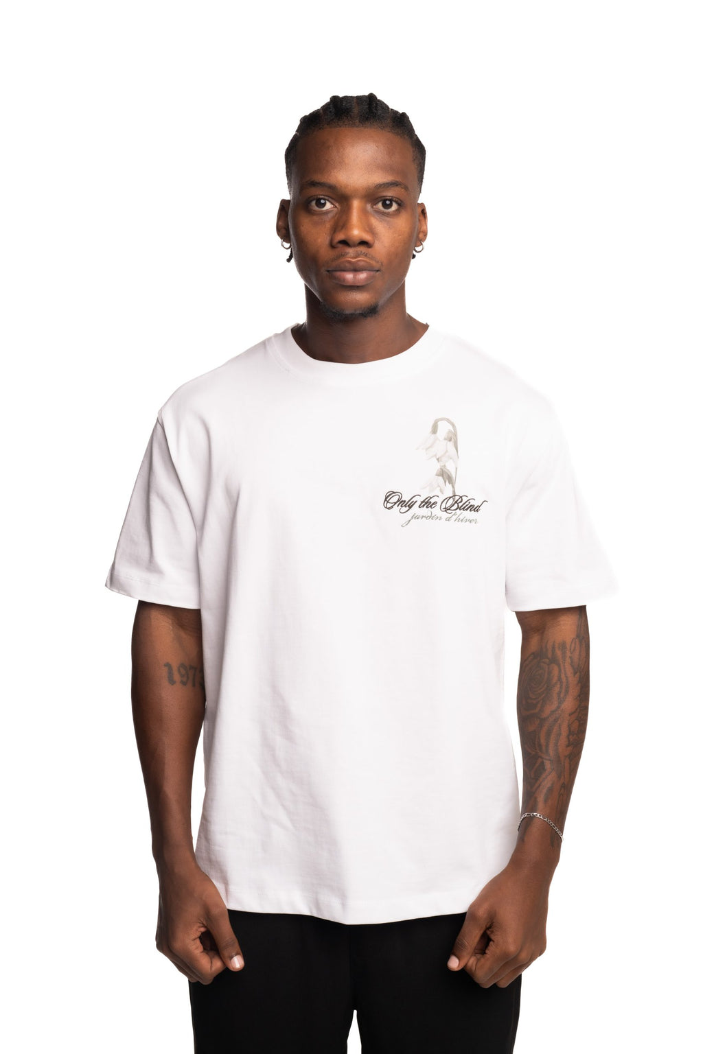 Only The Blind Frosted Blossom T Shirt White | OTB-T1591
