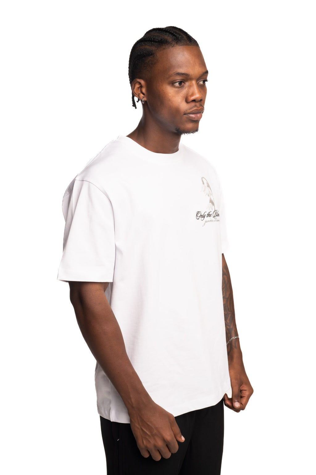 Only The Blind Frosted Blossom T Shirt White | OTB-T1591