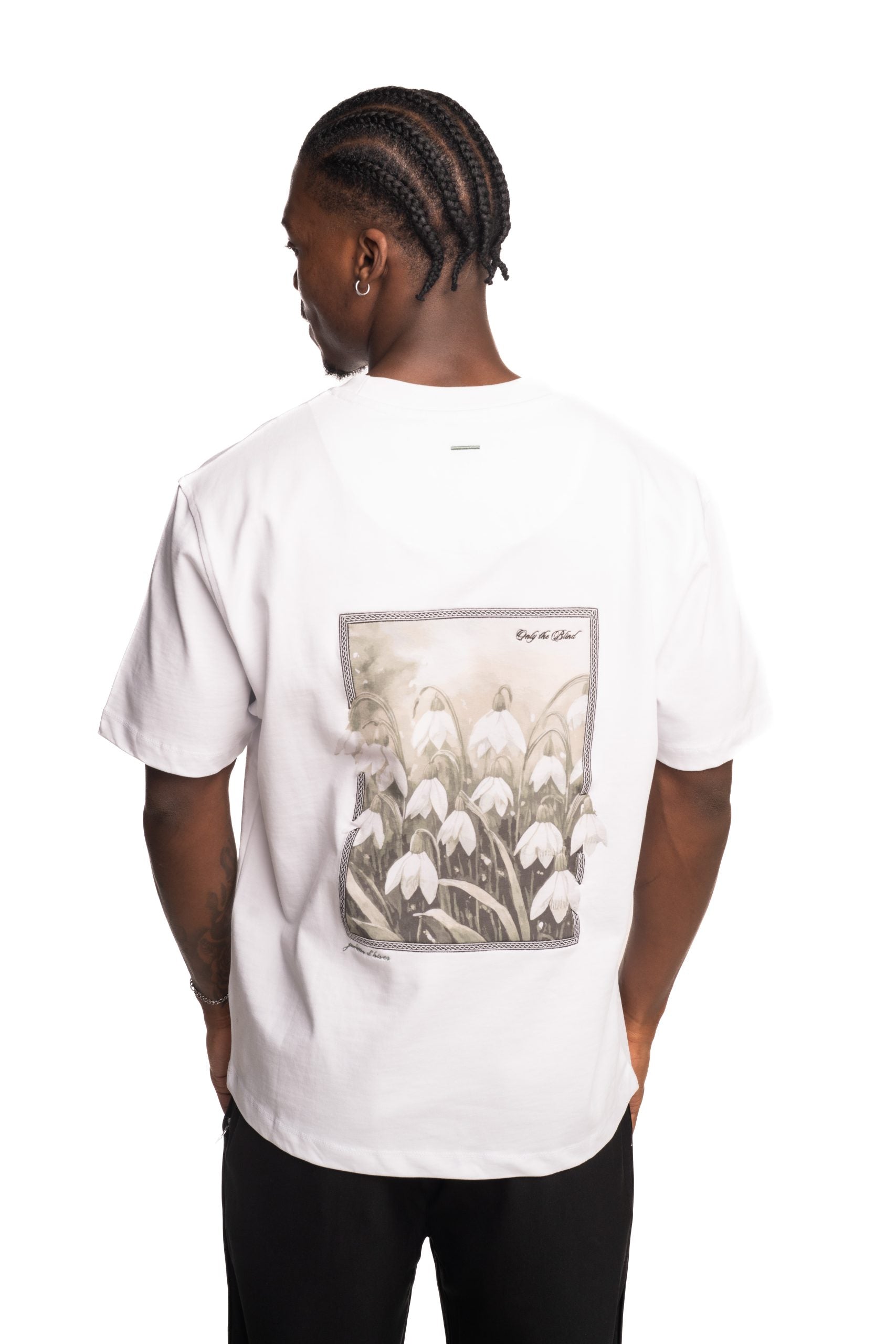 Only The Blind Frosted Blossom T Shirt White | OTB-T1591