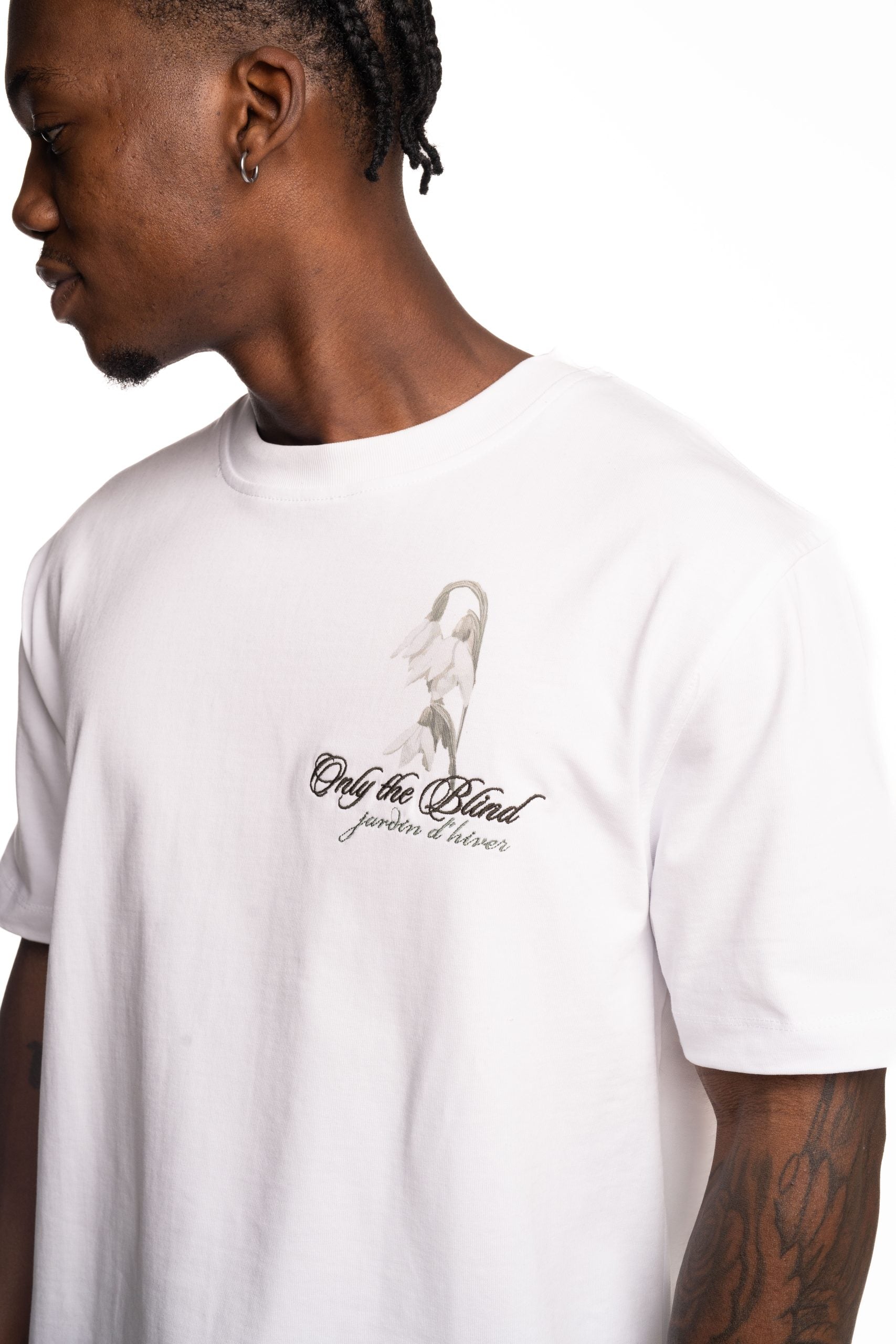 Only The Blind Frosted Blossom T Shirt White | OTB-T1591