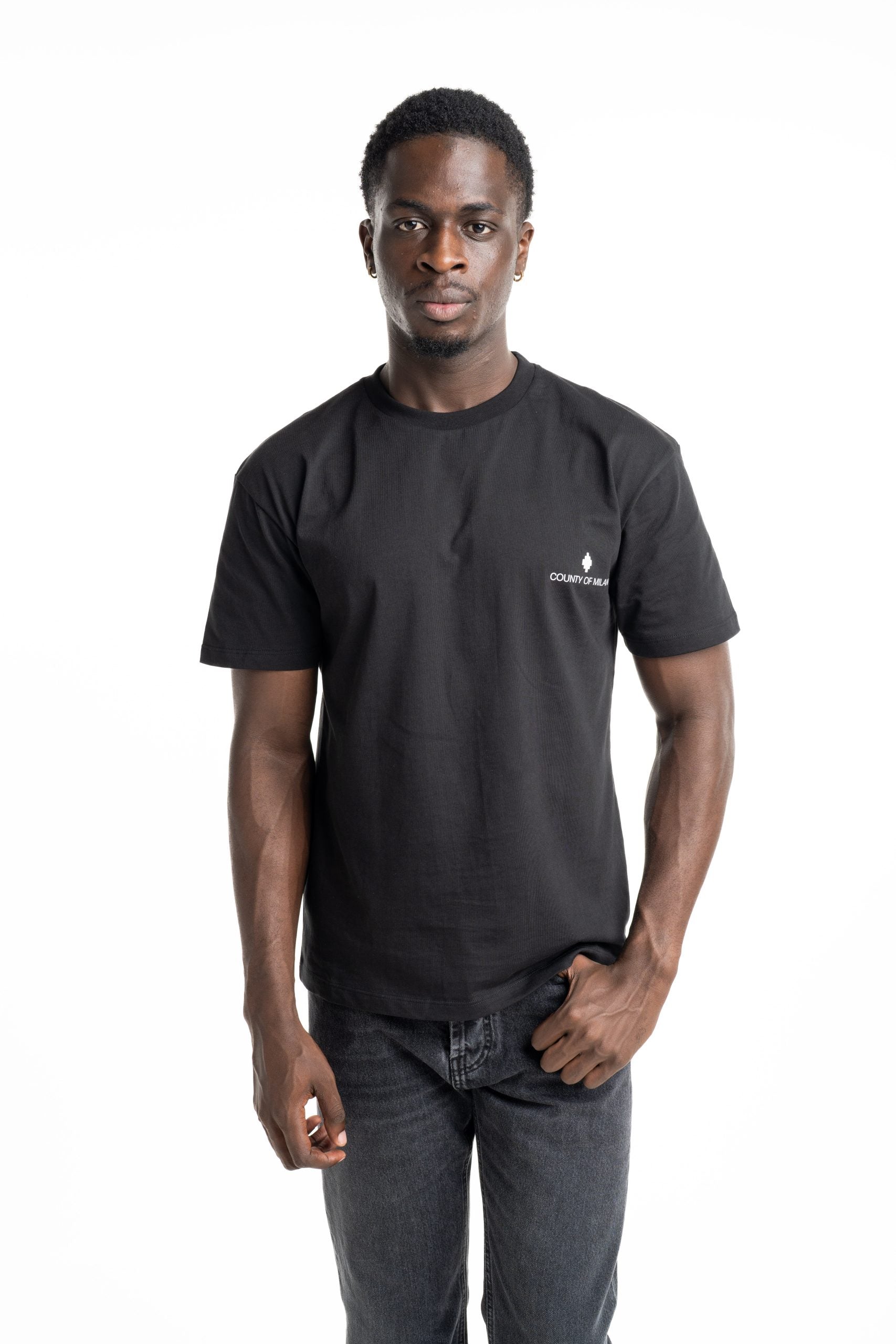 County Of Milan Men's T Shirt Black | S6CMMATH095-110