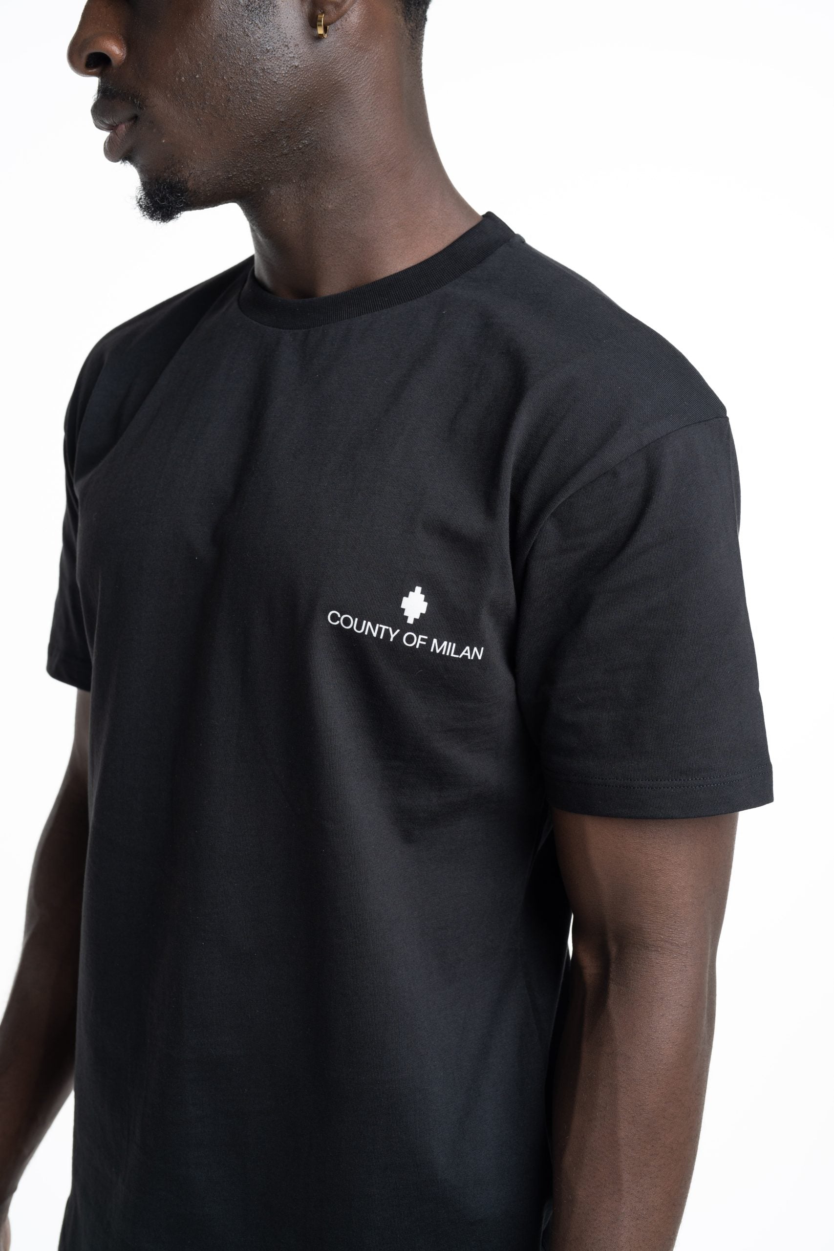 County Of Milan Men's T Shirt Black | S6CMMATH095-110