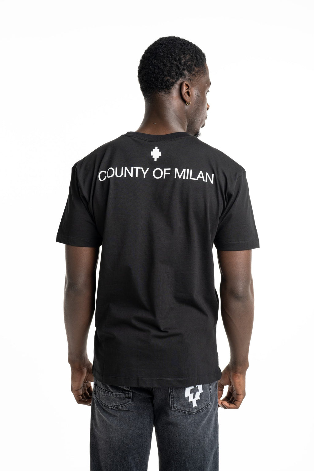 County Of Milan Men's T Shirt Black | S6CMMATH050-110