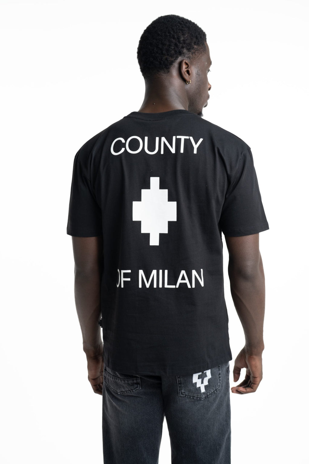 County Of Milan Men's T Shirt Black | S6CMMATH096-110