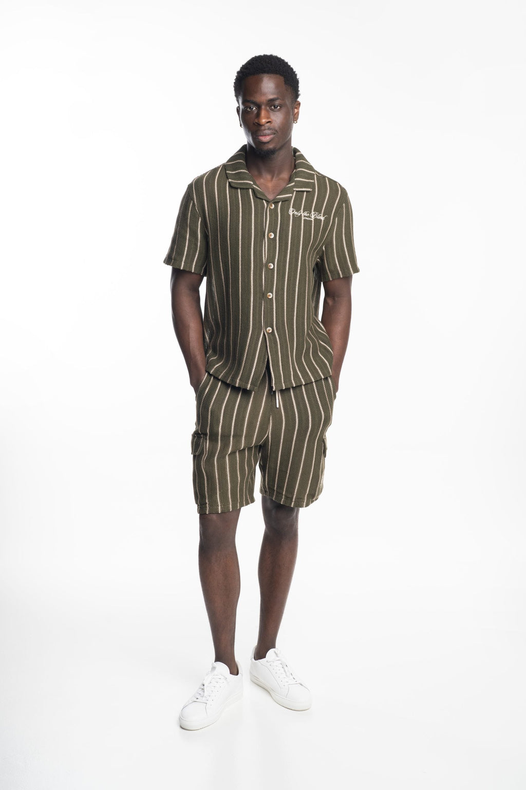 Only The Blind Greenwood Crochet Shirt Green | OTB-SH1578