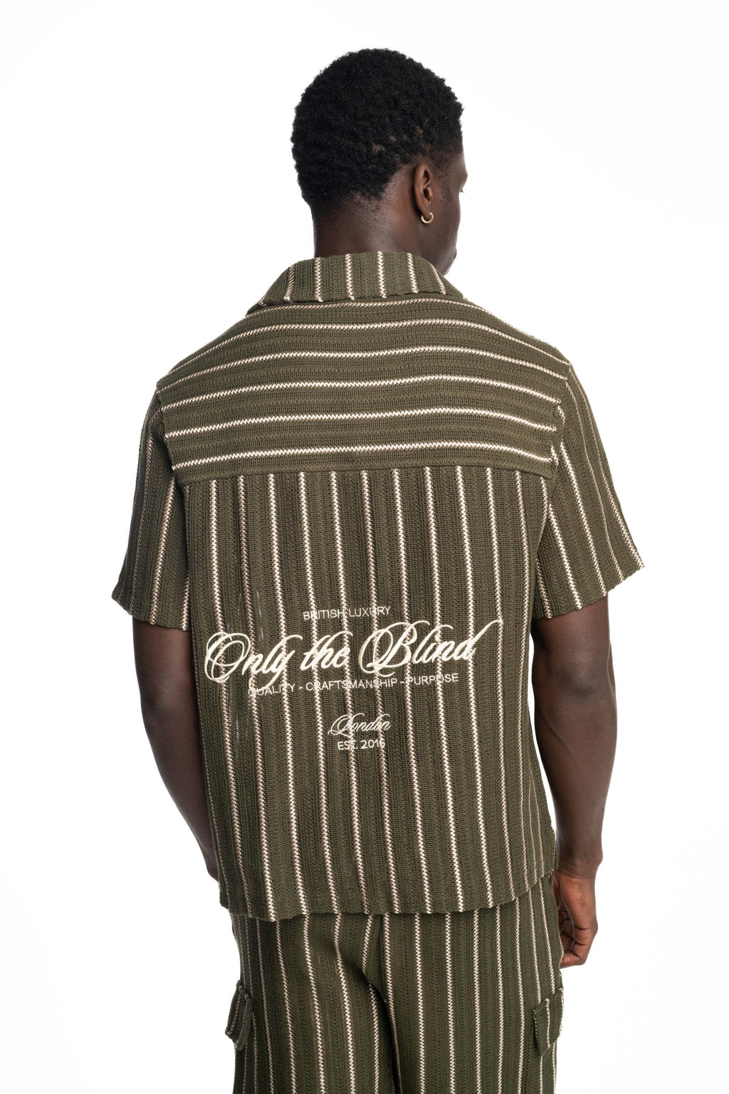Only The Blind Greenwood Crochet Shirt Green | OTB-SH1578