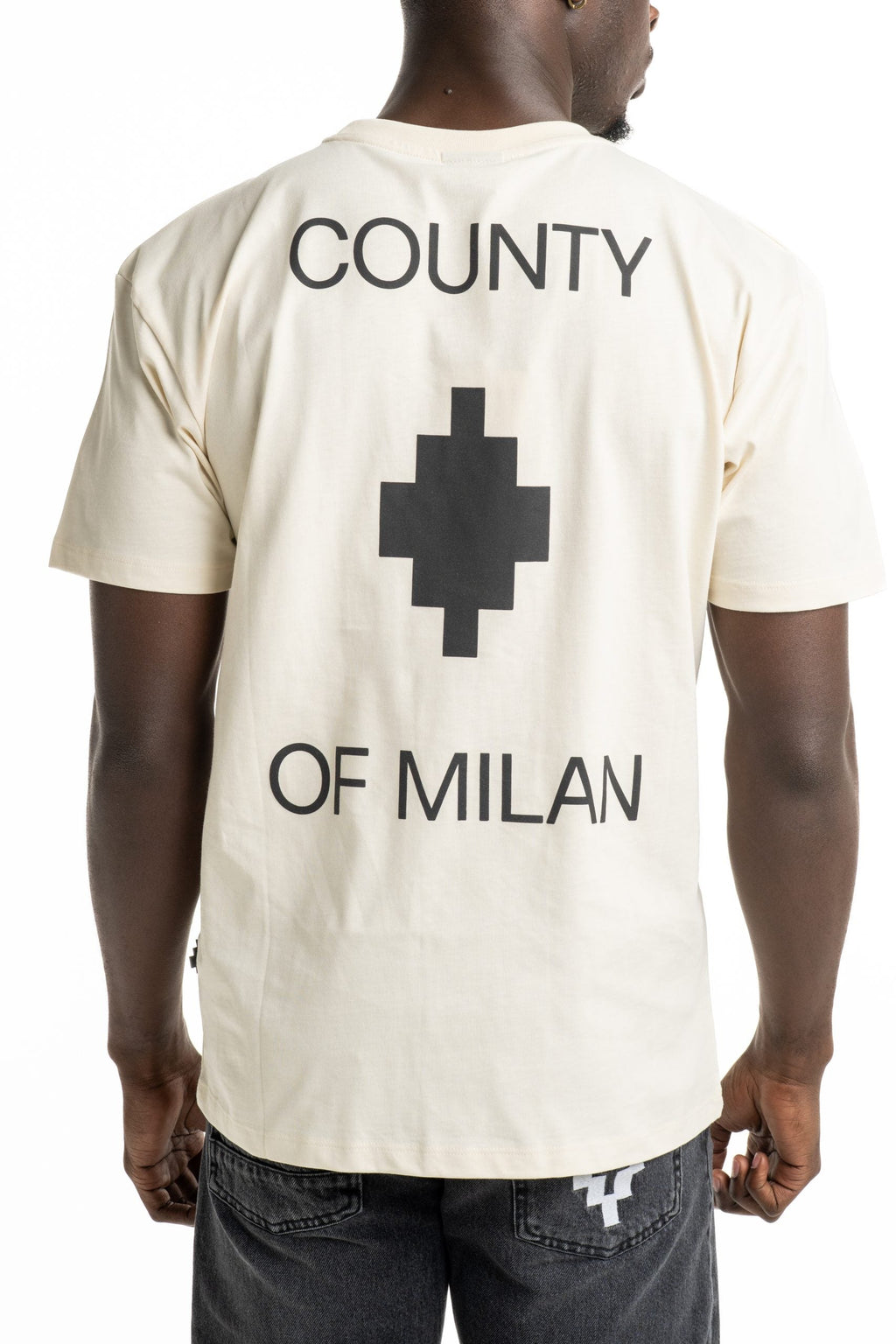 County Of Milan Men's T Shirt Coconut | S6CMMATH096-412