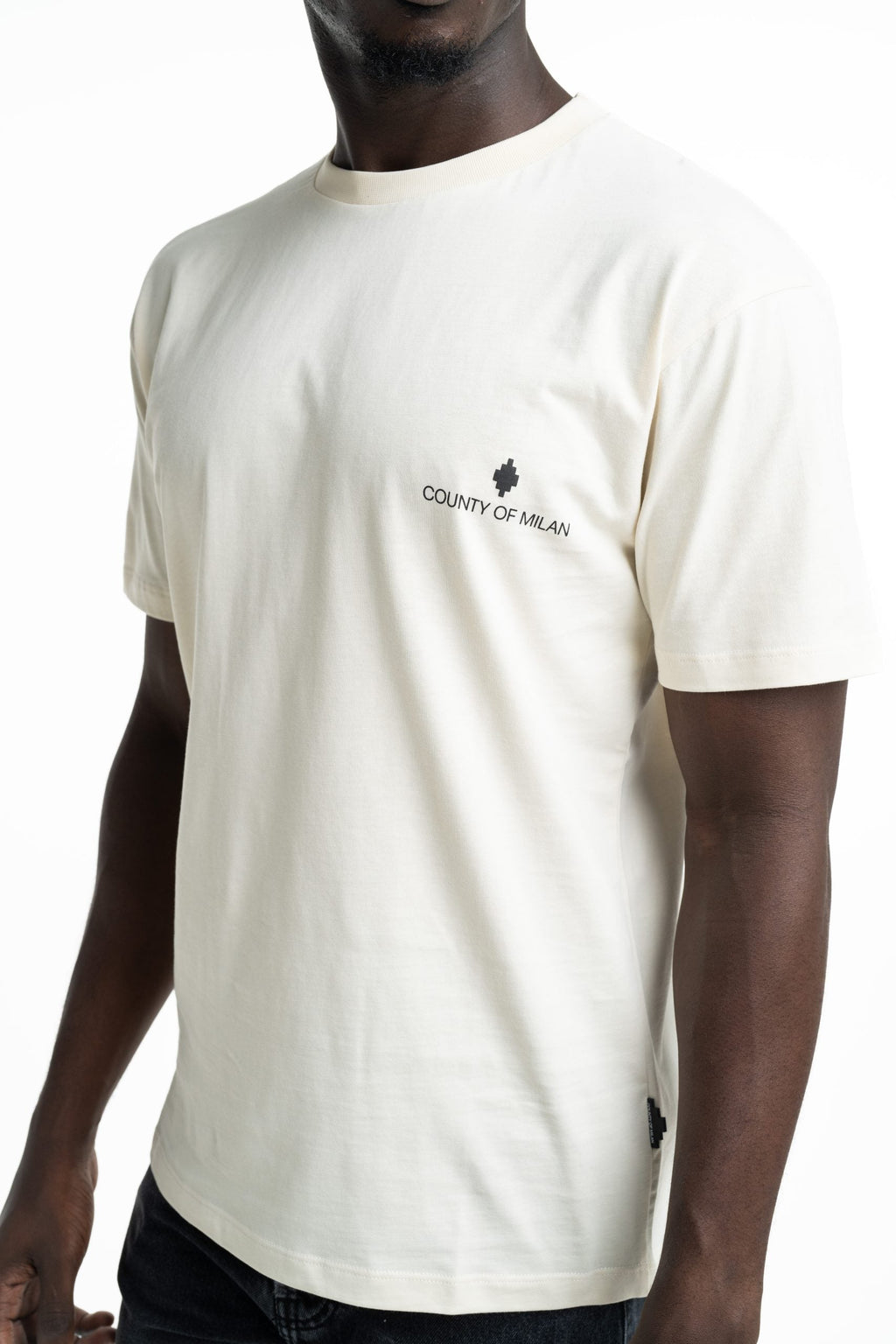 County Of Milan Men's T Shirt Coconut | S6CMMATH095-412