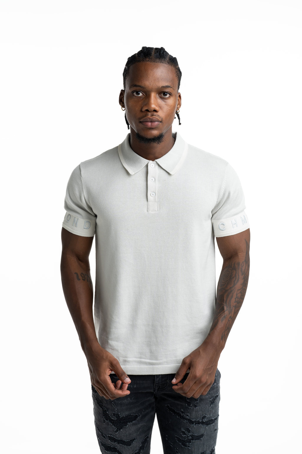 John Richmond Men's Haddik Polo | UMP26007POIR-Grey Digital