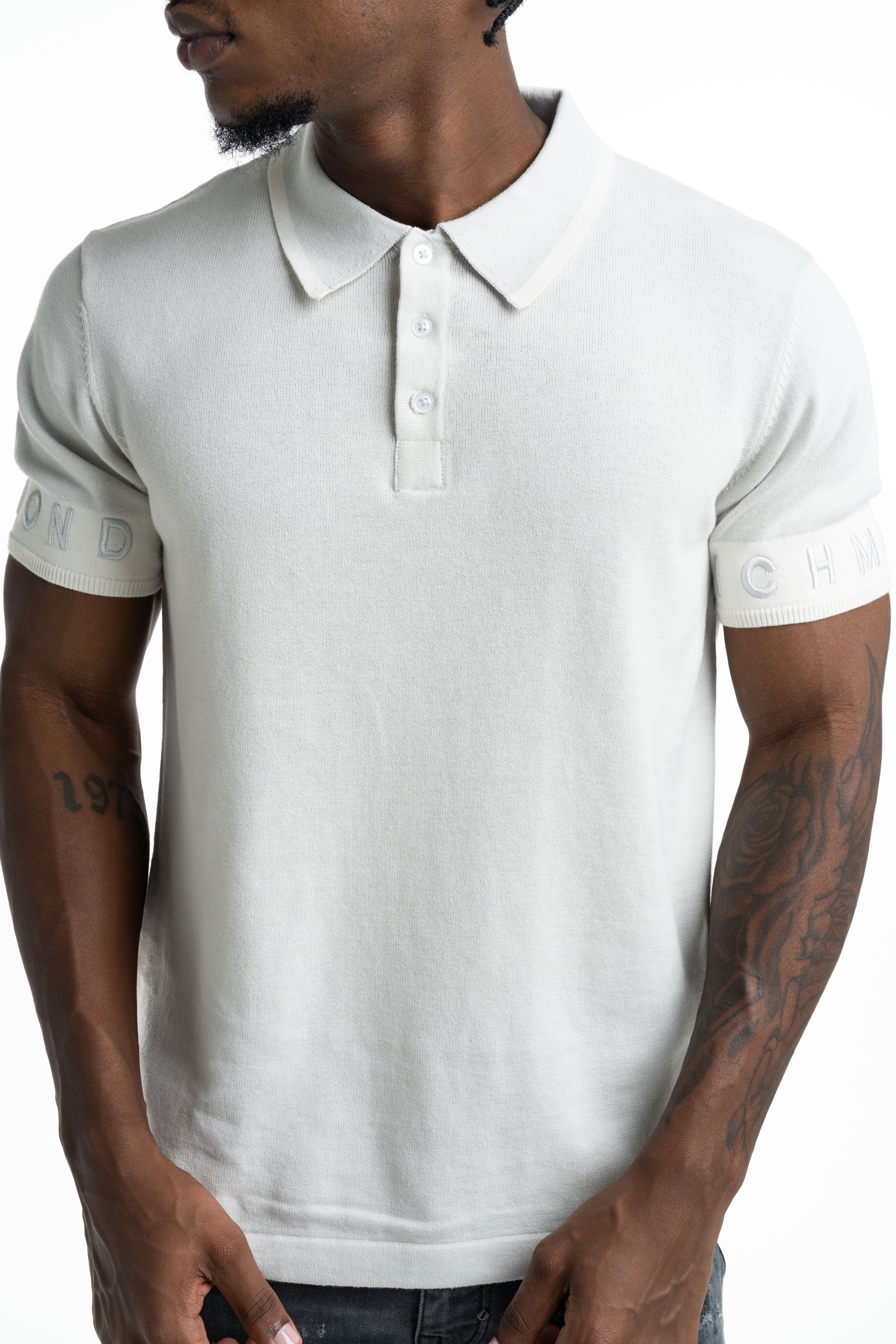 John Richmond Men's Haddik Polo | UMP26007POIR-Grey Digital