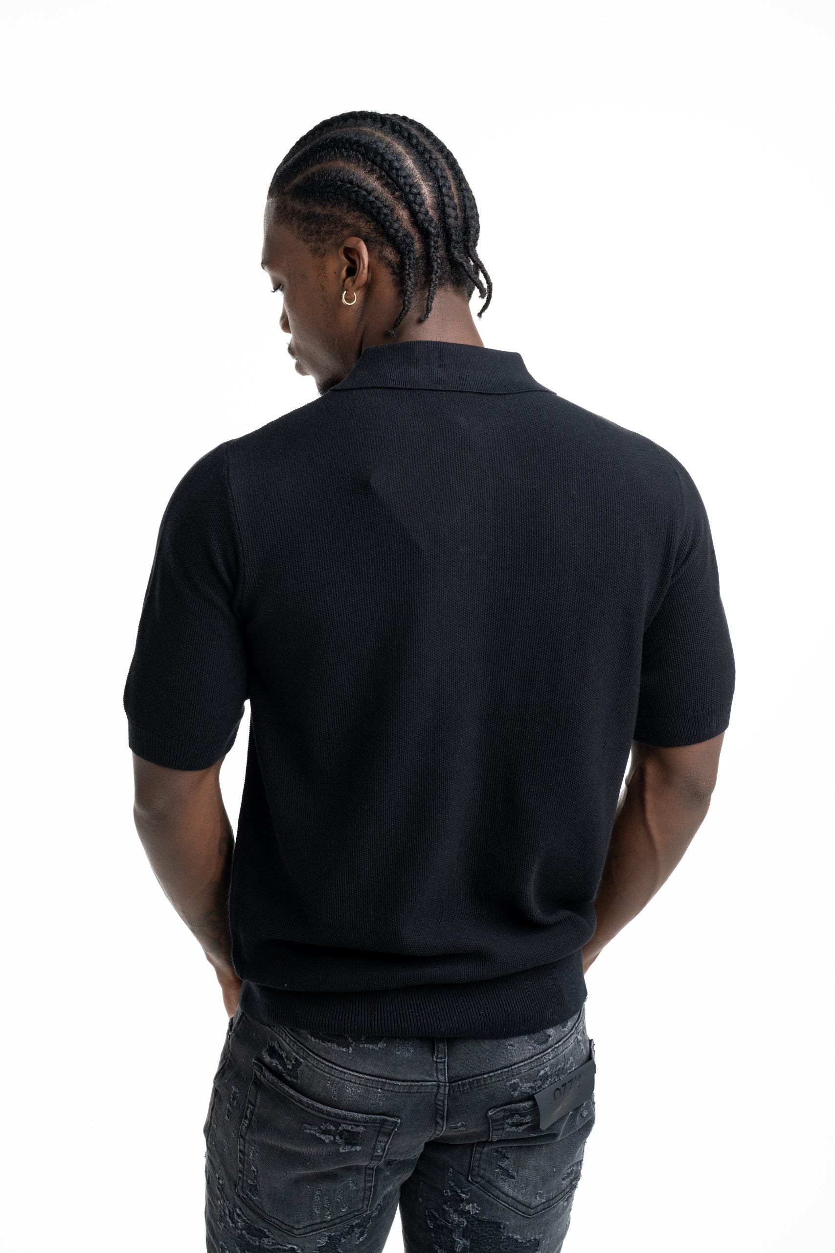 John Richmond Men's Kawim Polo | UMP26016POIR-Black