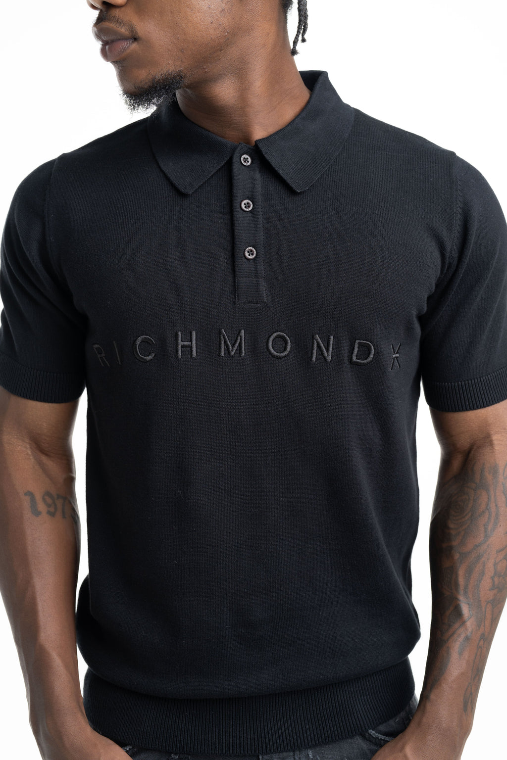 John Richmond Men's Sehudi Polo | UMP26056POIR-Black