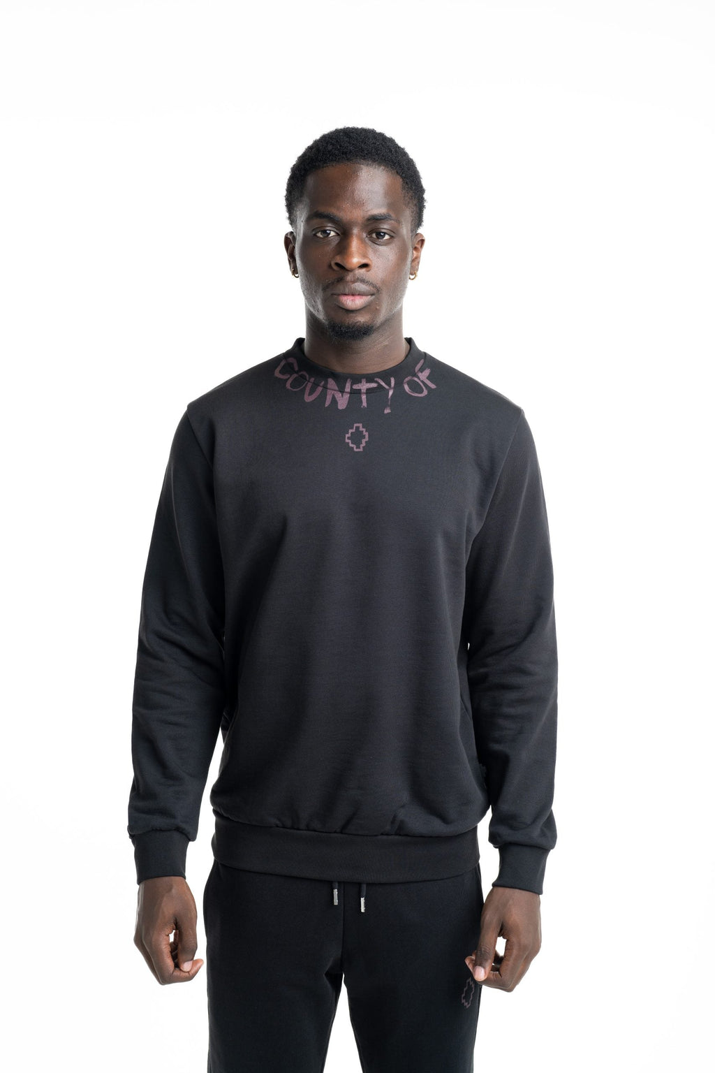 County Of Milan Men's Sweatshirt Black | S6CMMASW088-110