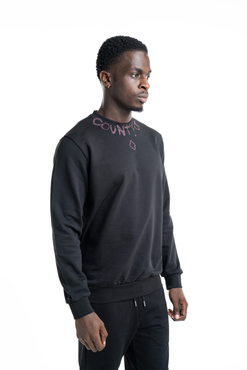 County Of Milan Men's Sweatshirt Black | S6CMMASW088-110