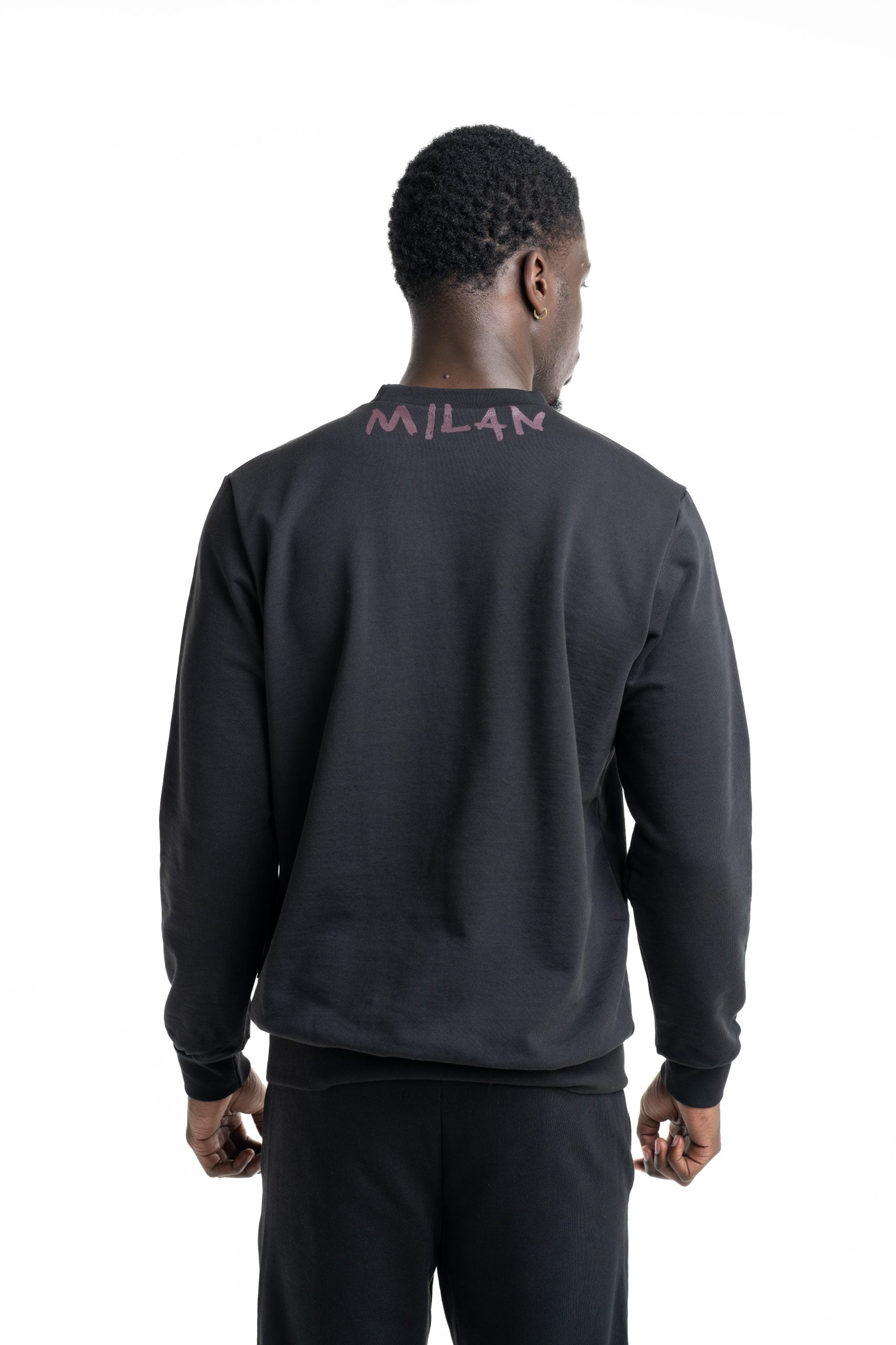 County Of Milan Men's Sweatshirt Black | S6CMMASW088-110