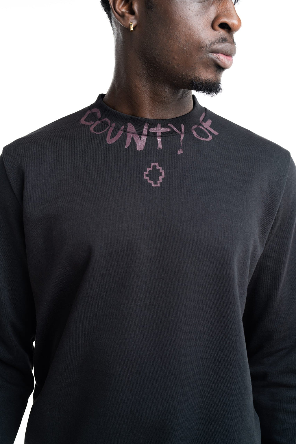 County Of Milan Men's Sweatshirt Black | S6CMMASW088-110