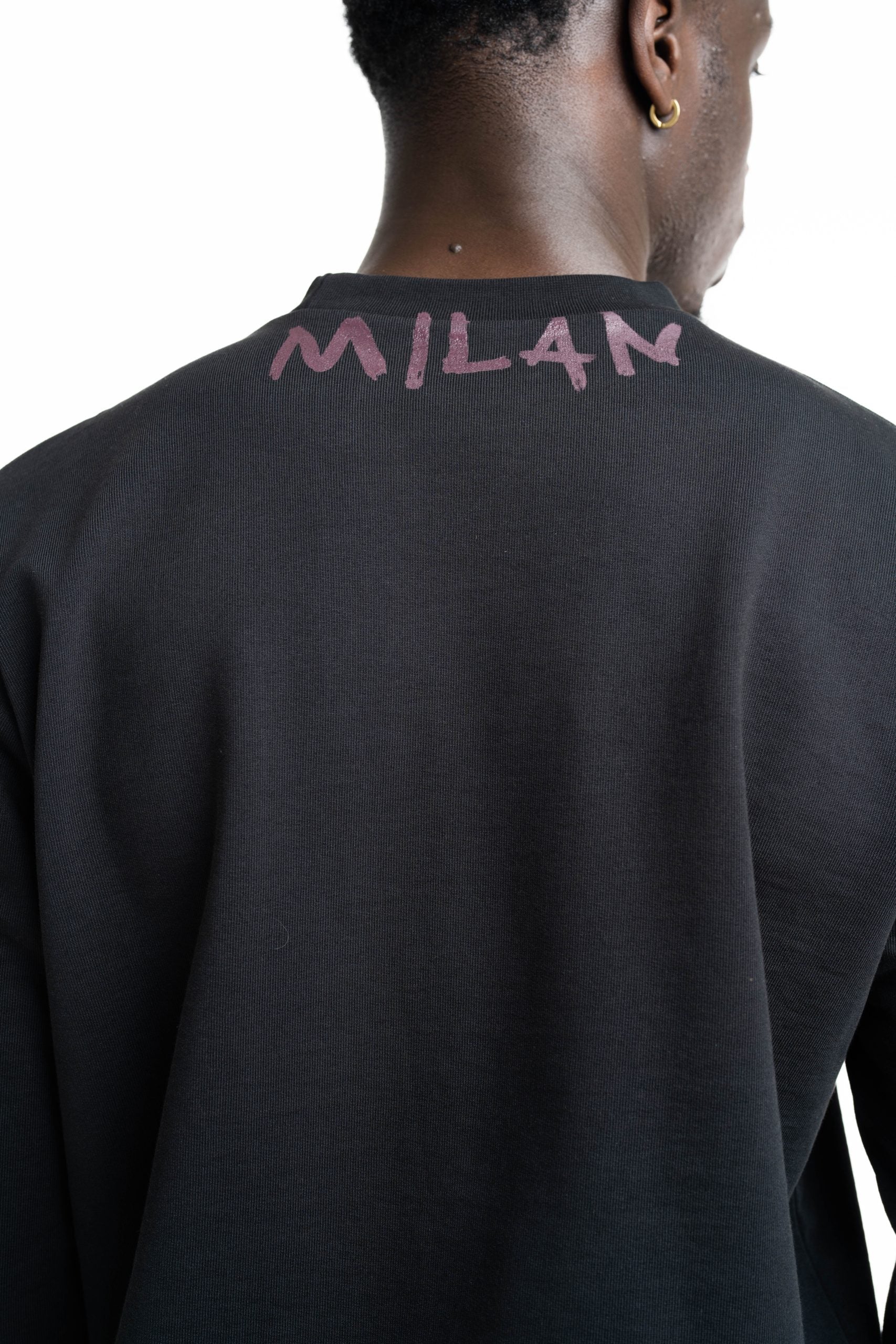 County Of Milan Men's Sweatshirt Black | S6CMMASW088-110