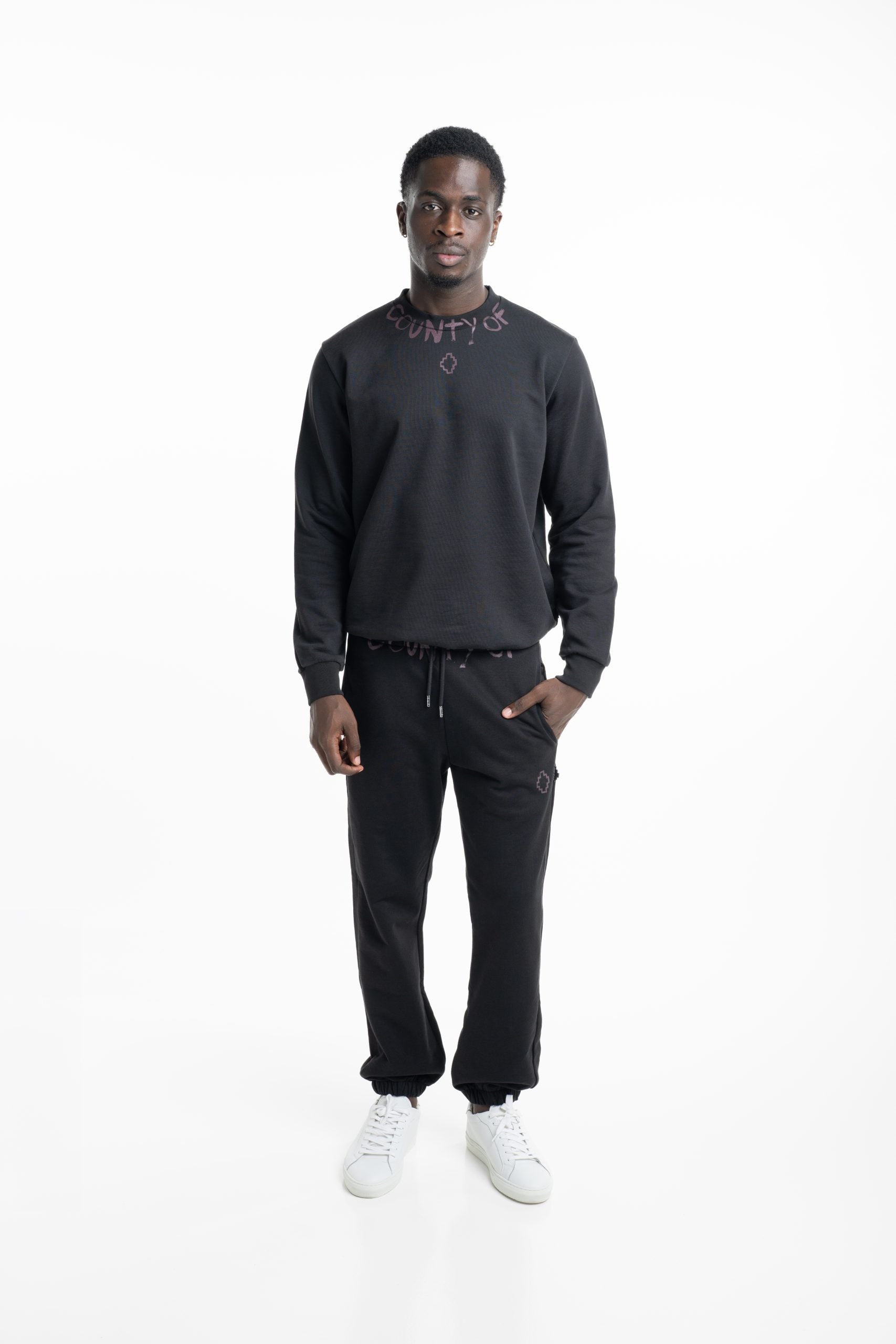 County Of Milan Men's Sweatshirt Black | S6CMMASW088-110