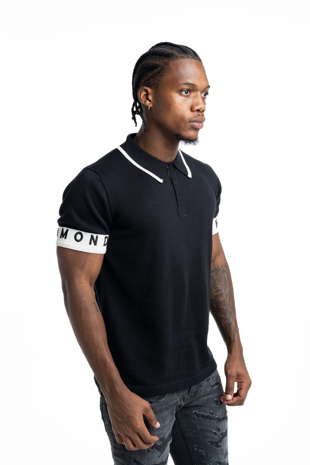 John Richmond Men's Haddik Polo | UMP26007POIR-Black