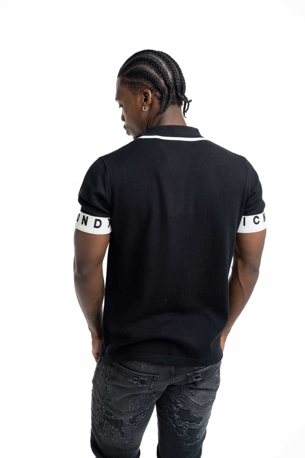 John Richmond Men's Haddik Polo | UMP26007POIR-Black
