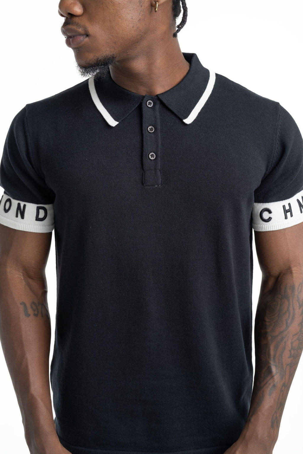 John Richmond Men's Haddik Polo | UMP26007POIR-Black