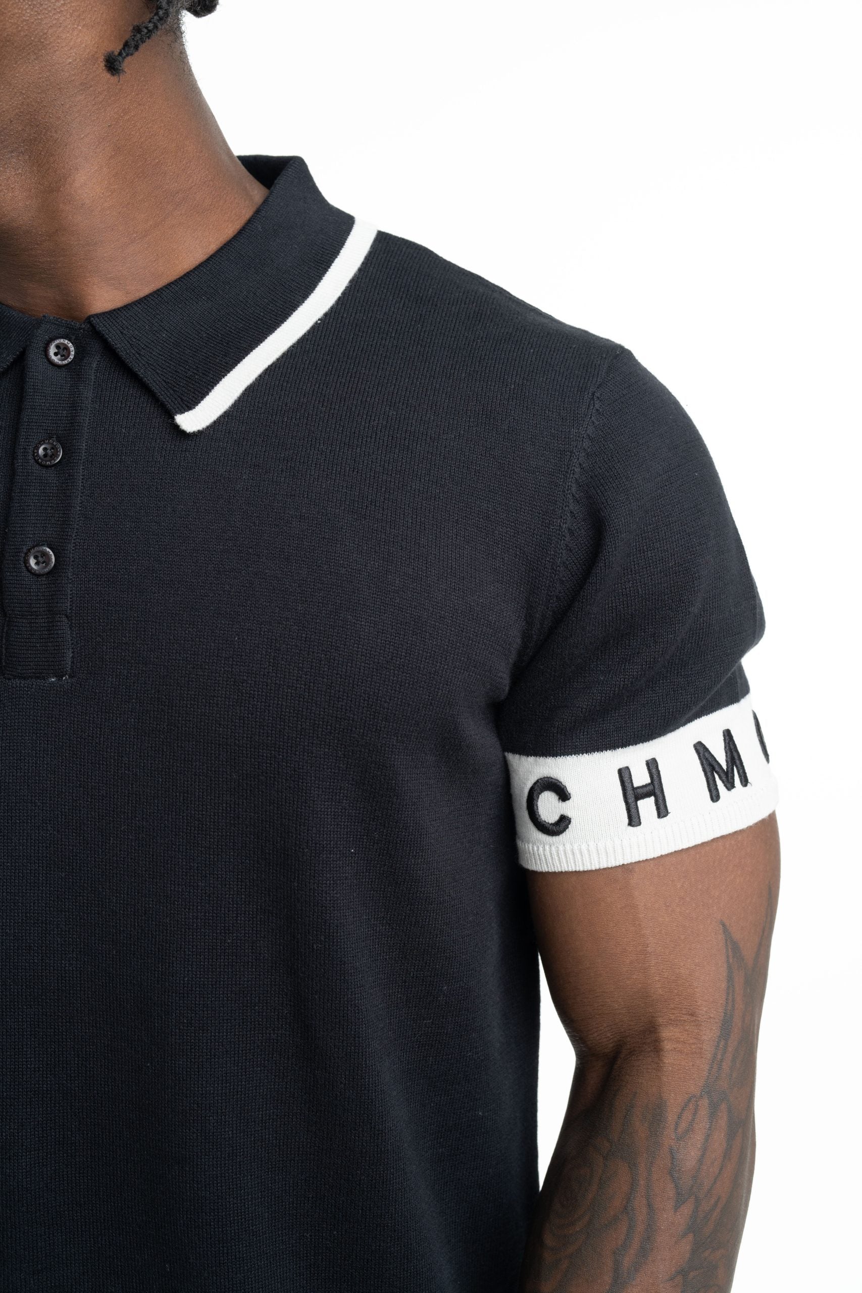 John Richmond Men's Haddik Polo | UMP26007POIR-Black