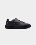 Karl Lagerfeld Men's Kaprika Geometrikarl Logo Black Lthr | KL24225-000