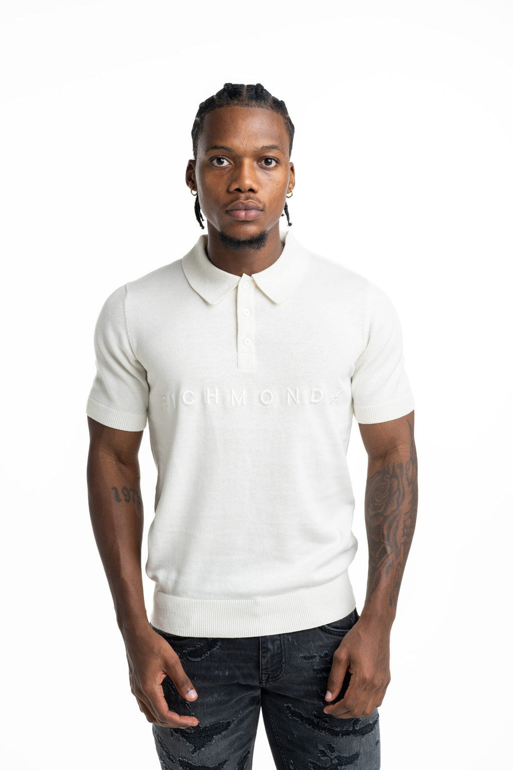 John Richmond Men's Sehudi Polo | UMP26056POIR-Off White