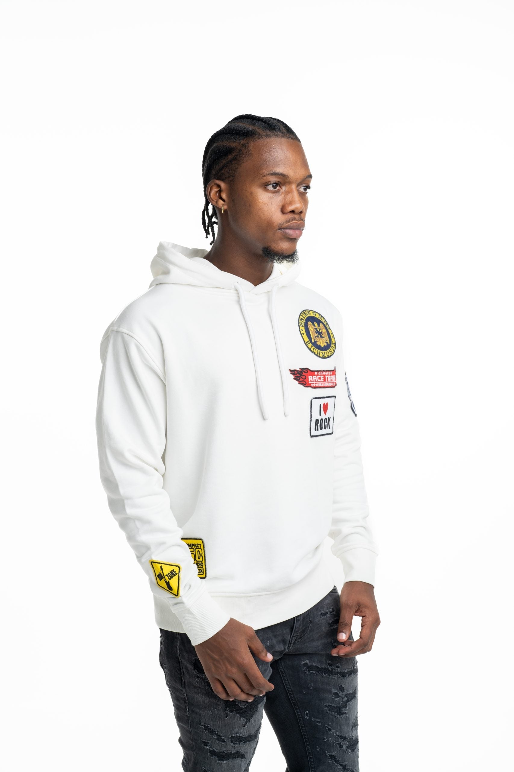 John Richmond Men's Tubal Sweatshirt (Hoodie) | UMP26243FEGKF-Off White