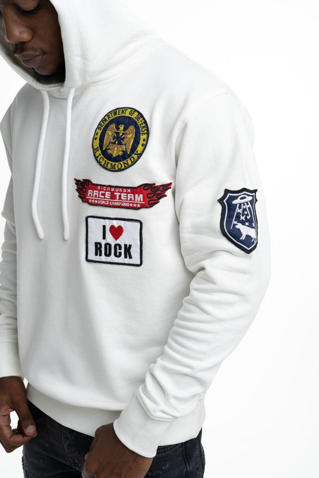 John Richmond Men's Tubal Sweatshirt (Hoodie) | UMP26243FEGKF-Off White