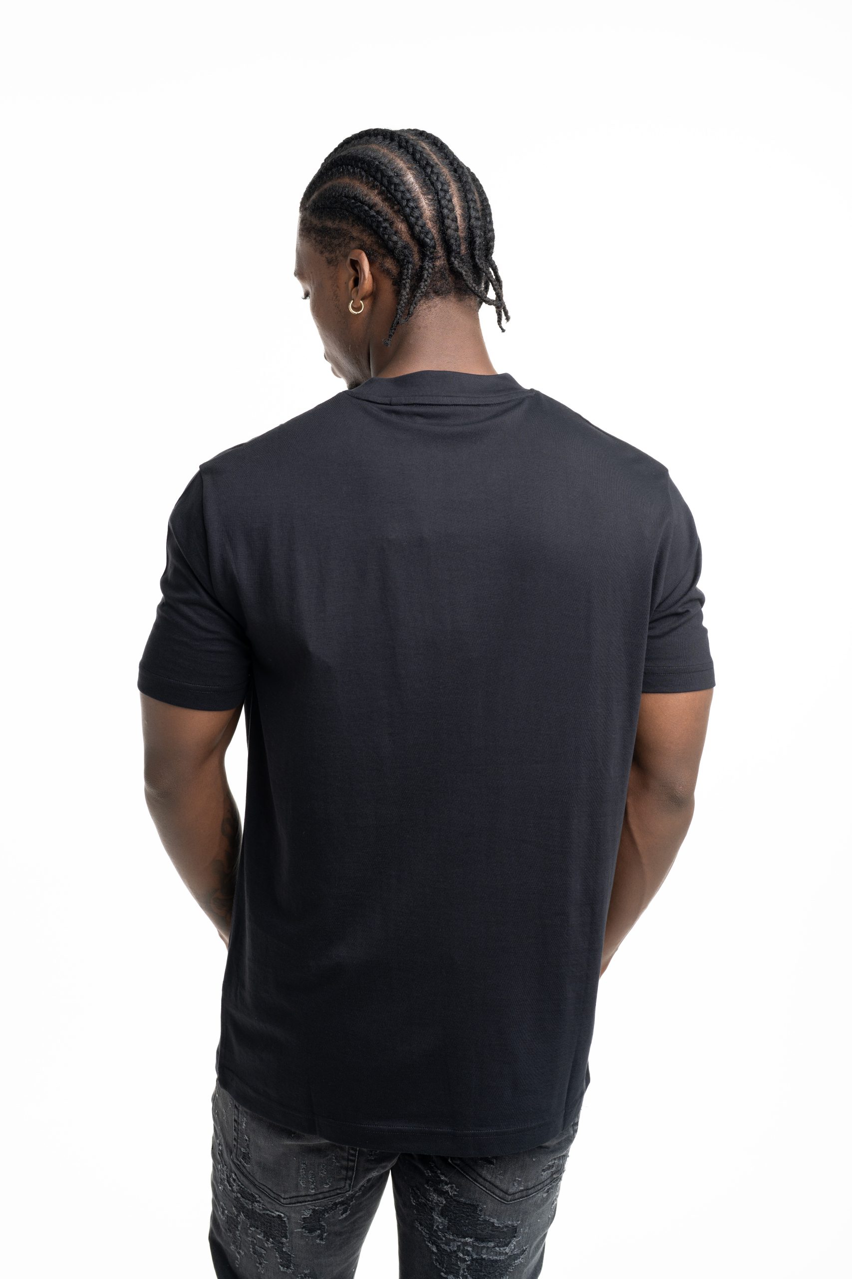 John Richmond Men's Miens Over T Shirt | UMP26012TSCKL-Black
