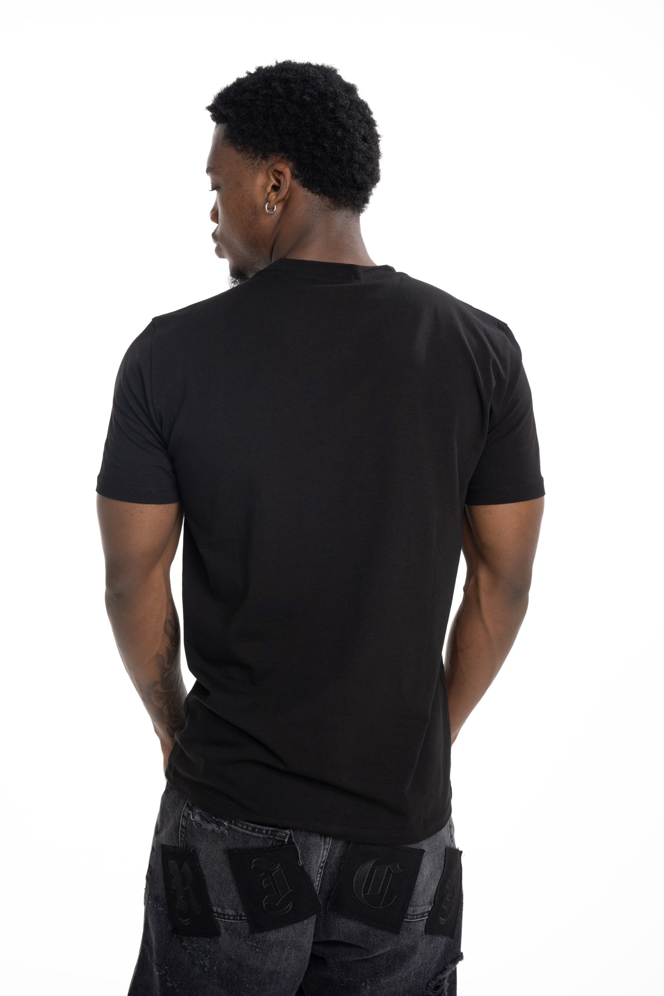 John Richmond  Mens T Shirt Pillai (Regular) | RMP26299TSM9-Black