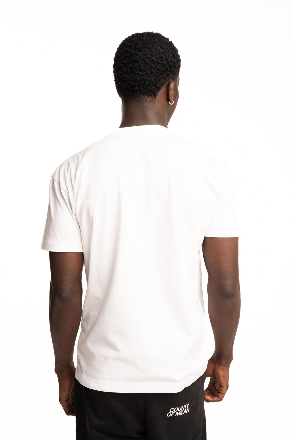 County Of Milan Men's Jersey T Shirt Off White | F5CAMATH051-002