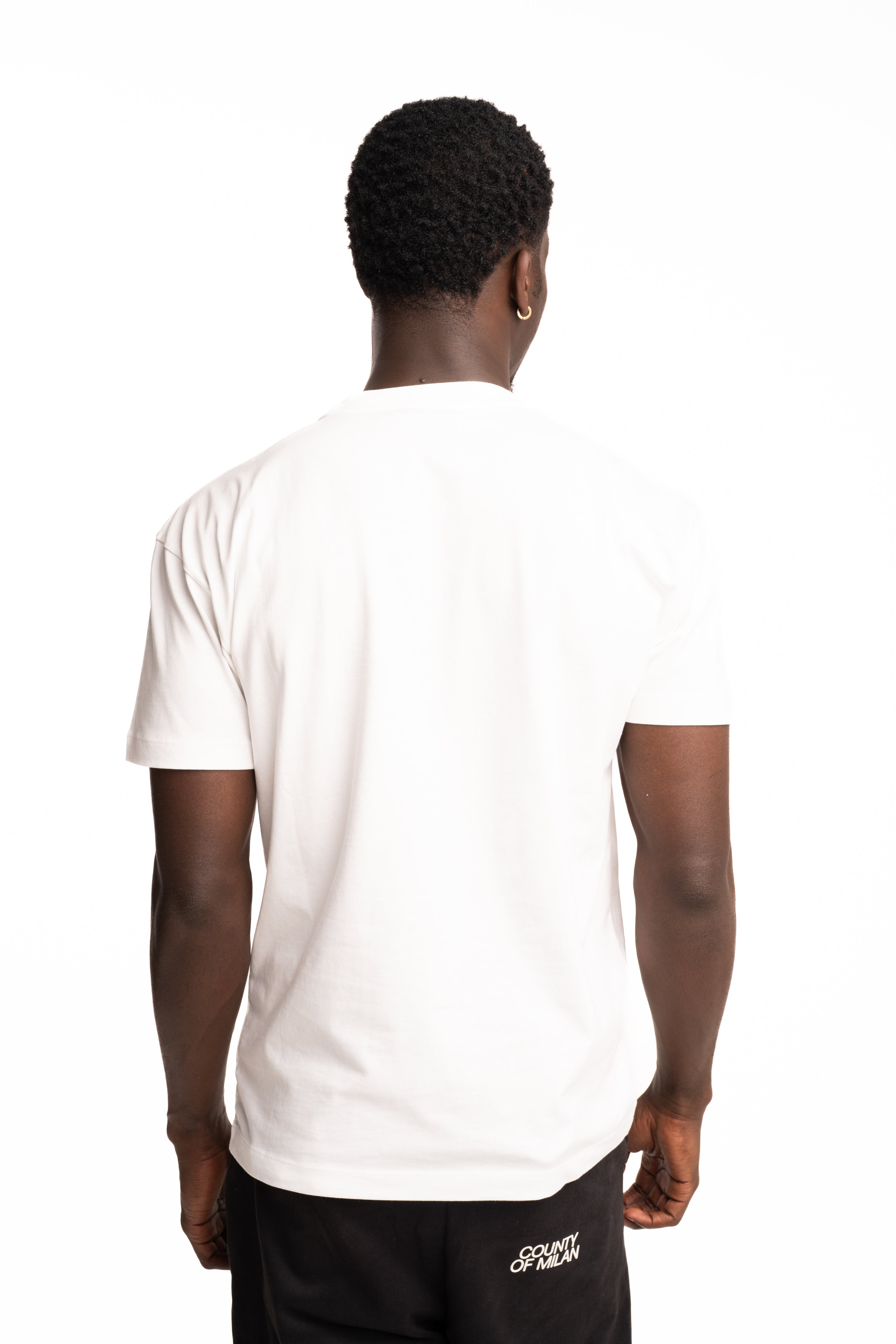 County Of Milan Men's Jersey T Shirt Off White | F5CAMATH051-002