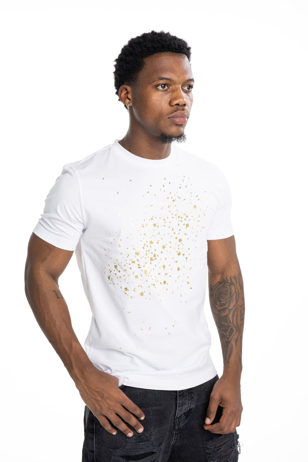 John Richmond Mens T Shirt Sivep (Regular) | RMP26102TSMT-White