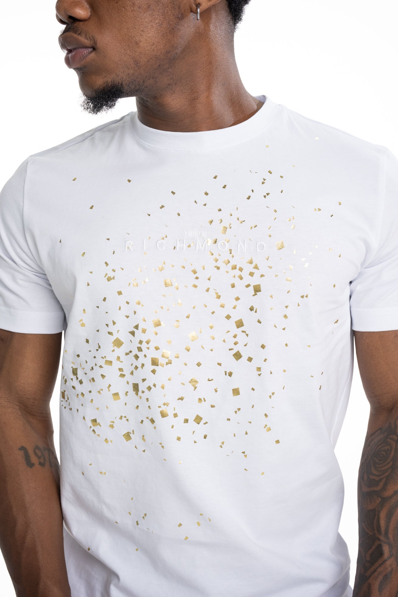 John Richmond Mens T Shirt Sivep (Regular) | RMP26102TSMT-White