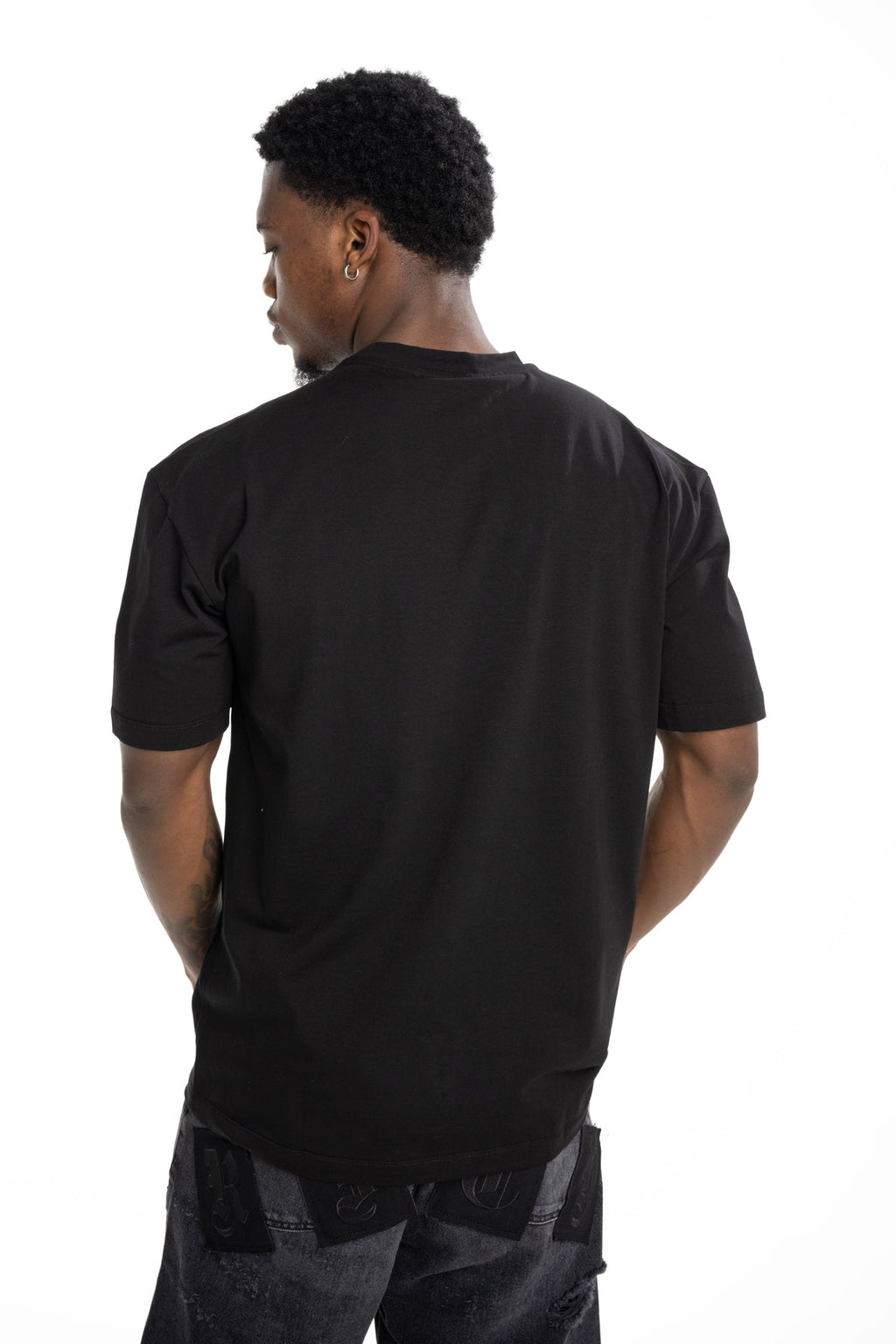 John Richmond Men's T Shirt Illapa (Regular) | RMP26301TSM9-Black
