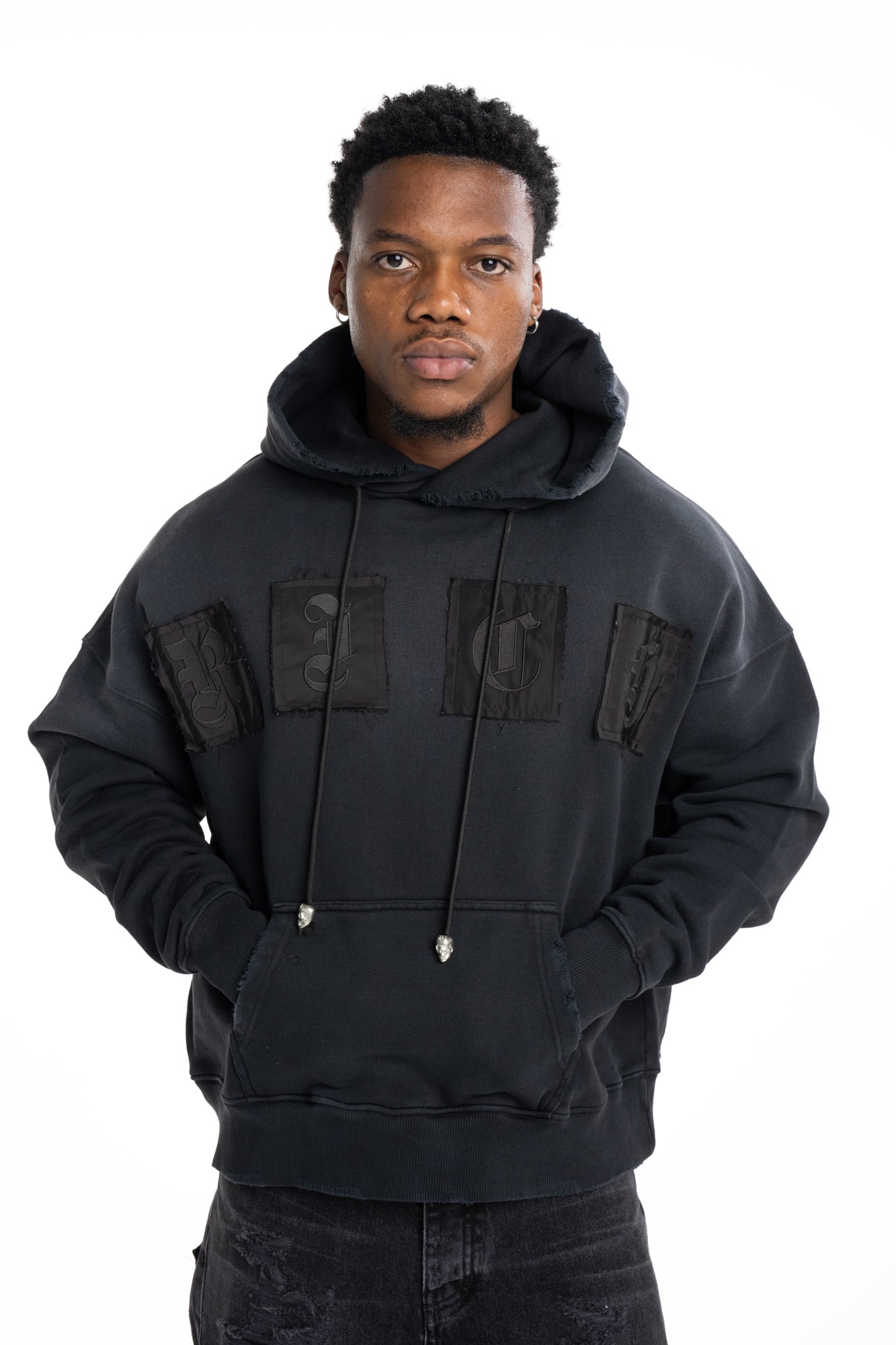 John Richmond Mens Sweatshirt Mogra (Over) | RMP26082FEM9-Black