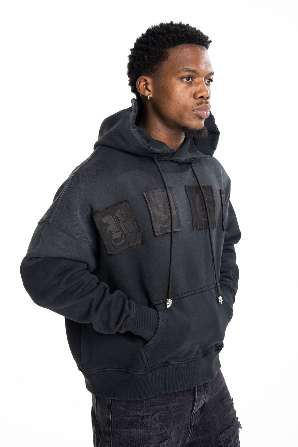 John Richmond Mens Sweatshirt Mogra (Over) | RMP26082FEM9-Black