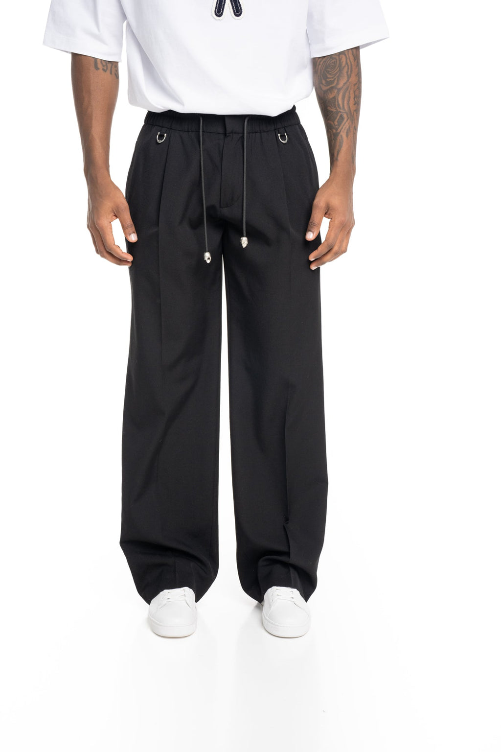 John Richmond Mens Pants Permis | RMP26058PAGYD-Black