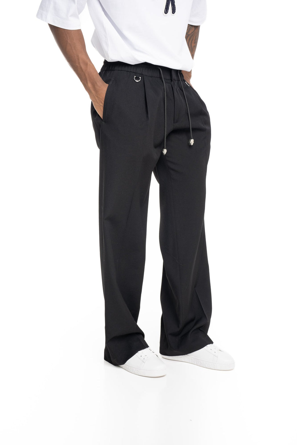 John Richmond Mens Pants Permis | RMP26058PAGYD-Black