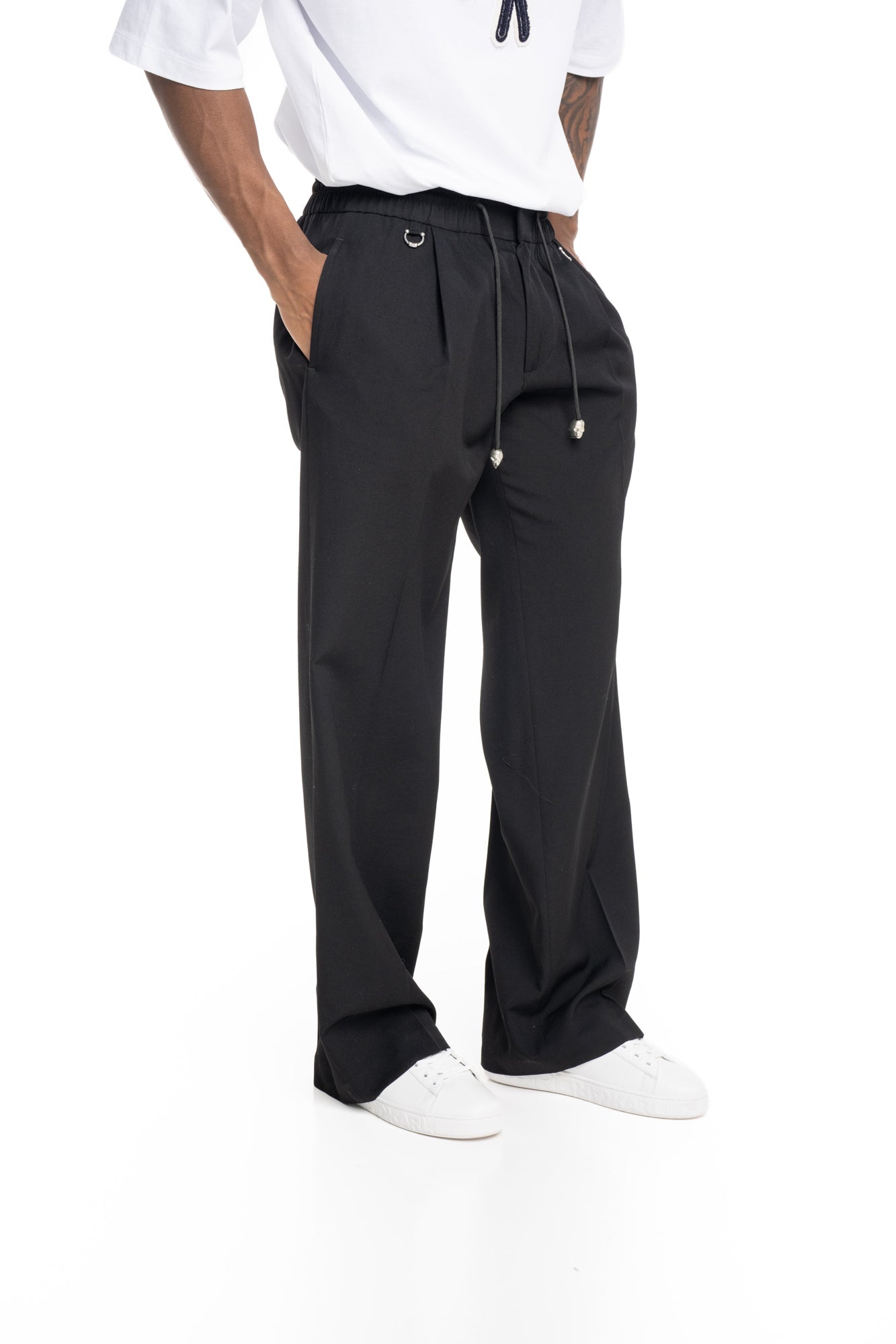 John Richmond Mens Pants Permis | RMP26058PAGYD-Black