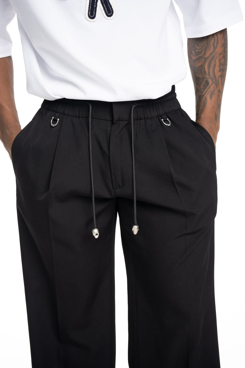 John Richmond Mens Pants Permis | RMP26058PAGYD-Black