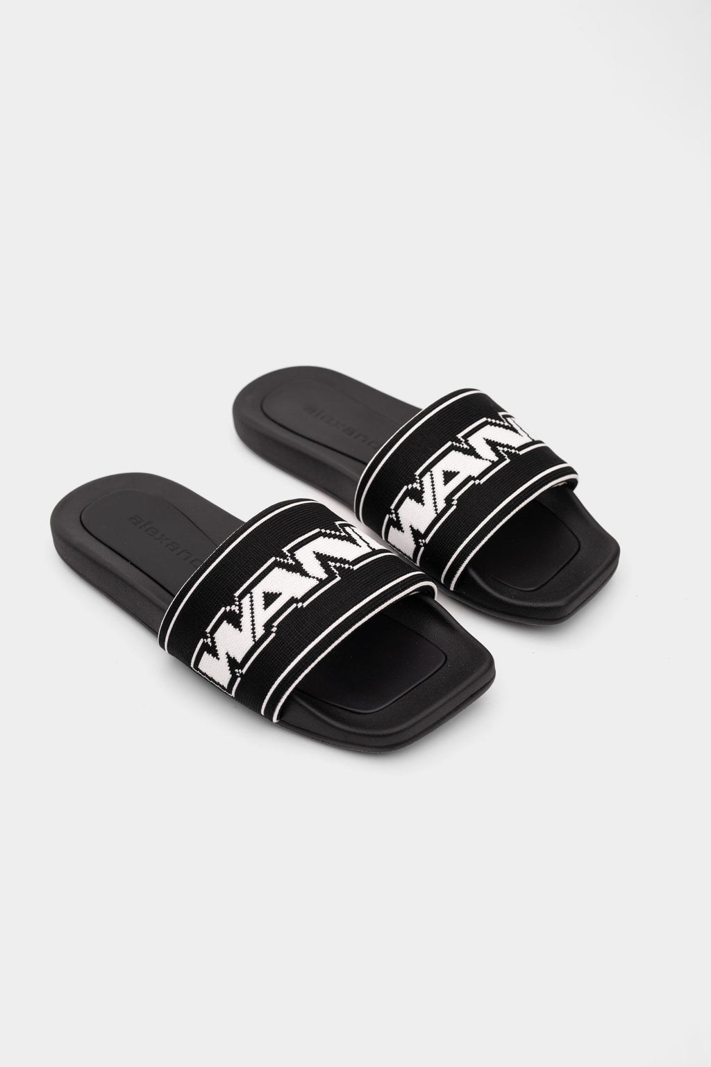 Alexander Wang AW Webbing Pool Slide Black | 30325S002-001
