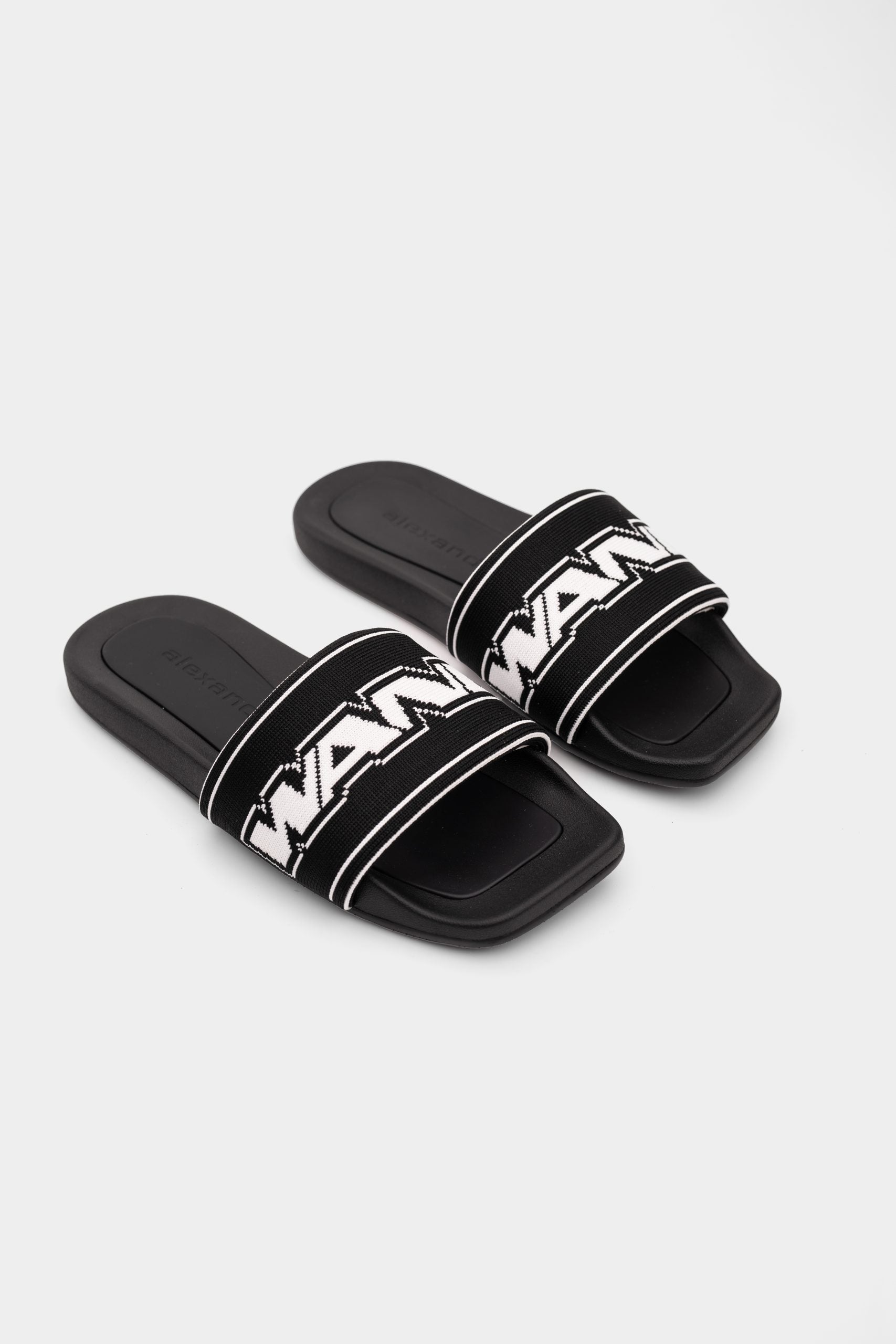 Alexander Wang AW Webbing Pool Slide Black | 30325S002-001