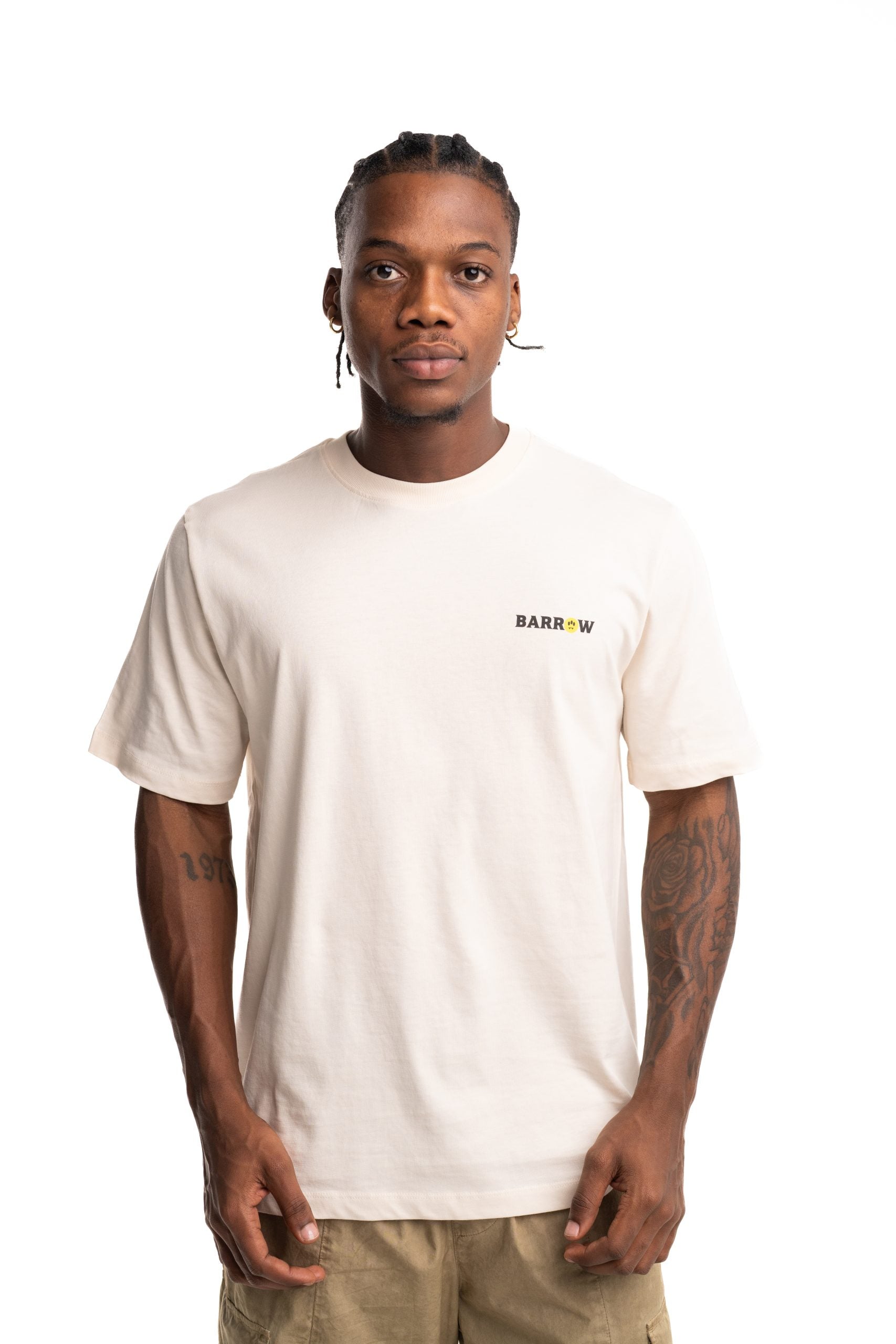 Barrow Men's Jersey T Shirt Cream | F5BWUATH127-013